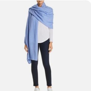 periwinkle blue oversized cashmere wrap